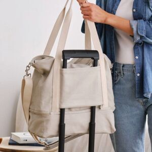 Lo & Sons The Catalina Deluxe Cotton Canvas Travel Tote & Weekender Bag